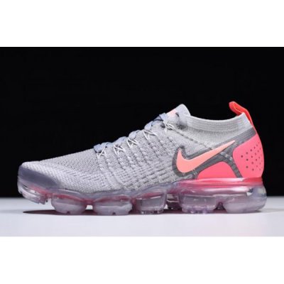 Nike Bayan Air Vapormax Flyknit 2 Atmosphere Gri / Kırmızı Koşu Ayakkabısı Türkiye - K3PH74NJ